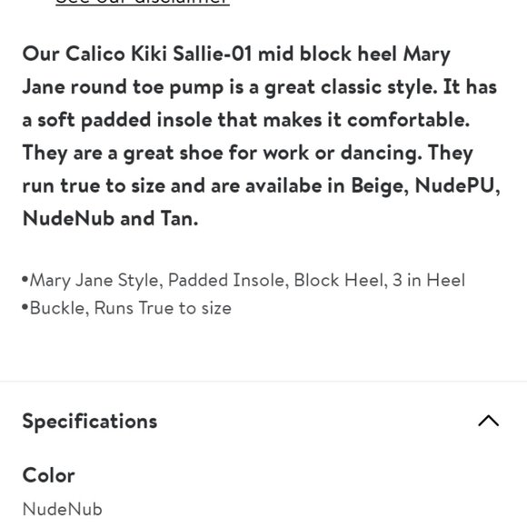 NWT Calico KiKi Sz 10 Mary Jane Nude - Picture 11 of 12